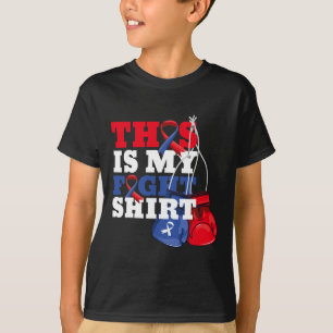 T-shirt C'Est Mon Chemise De Combat Chd Coeur Lutte S