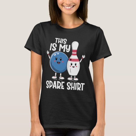 T-shirt C'Est Mon Chemise De Secours Bowling Ll Et Bowling (Devant)