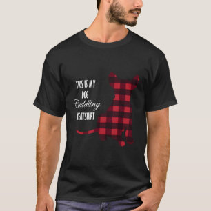 T-shirt C'Est Mon Chien Bouddin Buffalo Plaid Puppy