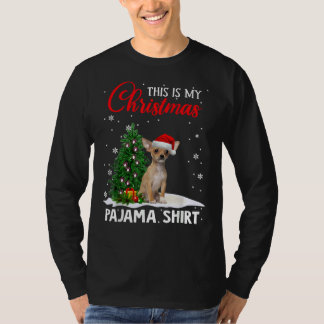 T-shirt C'Est Mon Chien De Noël Du Pyjama Chihuahua Xmas