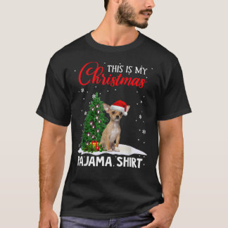 T-shirt C'Est Mon Chien De Noël Du Pyjama Chihuahua Xmas
