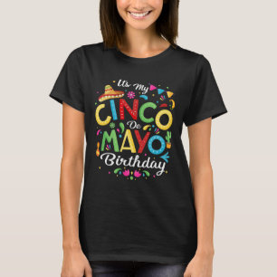 T-shirt C'est mon Cinco De Mayo Anniversaire Funny Cinco D