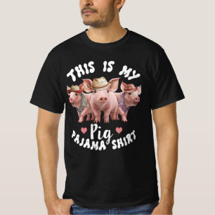T-shirt C'Est Mon Cochon Pyjama Chemise Farmer Ferme Fille