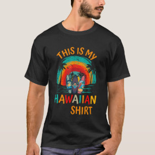 T-shirt C'Est Mon Col Fleur Hawaïen Aloha Hawaii Beach