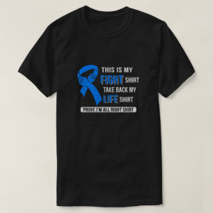 T-shirt C'est mon combat contre le cancer du côlon