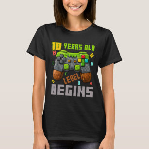 T-shirt C'est mon contrôleur de jeu pixelisé pour mon 10e 