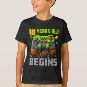 T-shirt C'est mon contrôleur de jeu pixelisé pour mon 10e 