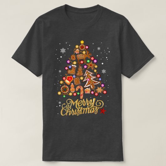 T-shirt C'Est Mon Cookie De Noël Baking Xmas Tree Holi (Design devant)