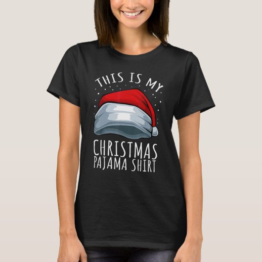 T-shirt C'Est Mon Cool De Pyjama De Noël Santa Hat X Mas (Devant)