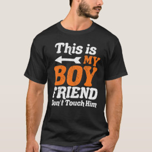 T-shirt C'est mon copain ne le touche pas pour Humour Co