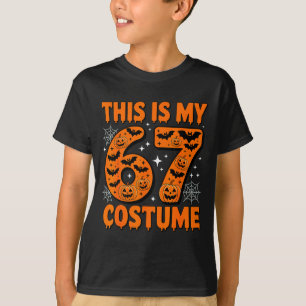 T-shirt C'est mon costume 67 6 7 Mème Gen Alpha Halloween