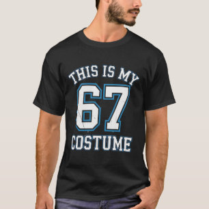 T-shirt C'est mon costume 67 paresseux Brainrot Meme garço