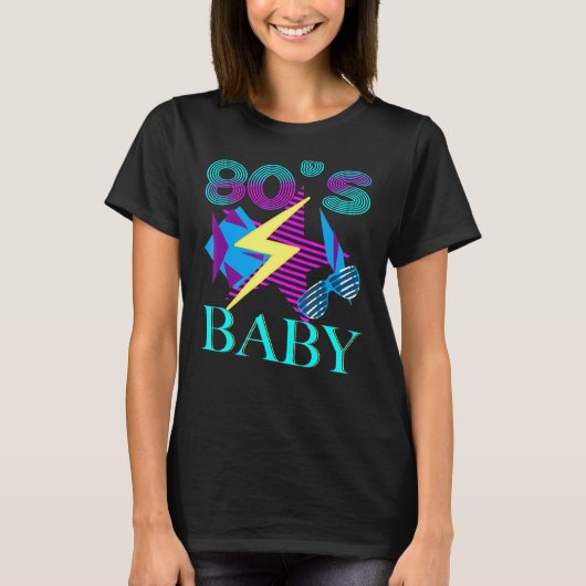 T-shirt C'est mon costume 80s 80`s bébé (Devant)
