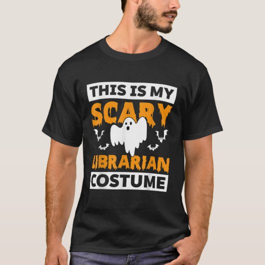 T-shirt C'Est Mon Costume De Bibliothécaire Scandaleux Fan (Devant)