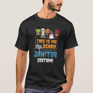 T-shirt C'est mon costume de Janitor effrayant Halloween