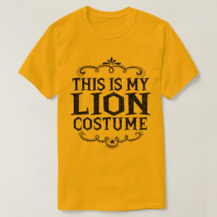 T-shirt C'Est Mon Costume De Lion Drôle Halloween Lazy