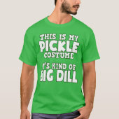 T-shirt C'Est Mon Costume De Pickle, La Nourriture D'Hallo (Devant)