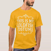 T-shirt C'Est Mon Costume De Poisson D'Or Drôle Halloween (Devant)