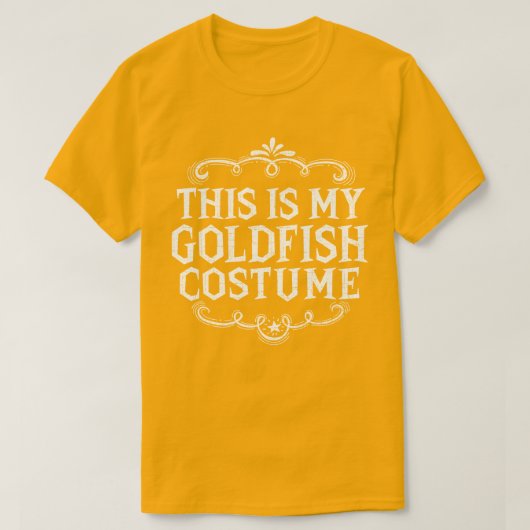 T-shirt C'Est Mon Costume De Poisson D'Or Drôle Halloween (Design devant)