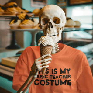 T-shirt C'Est Mon Costume De Professeur De Musique Chemise