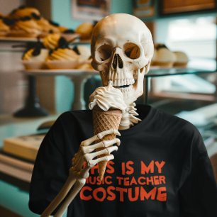 T-shirt C'Est Mon Costume De Professeur De Musique Chemise