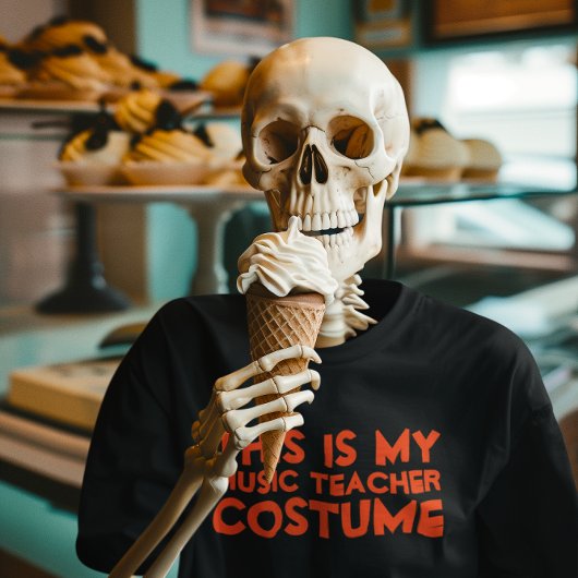 T-shirt C'Est Mon Costume De Professeur De Musique Chemise