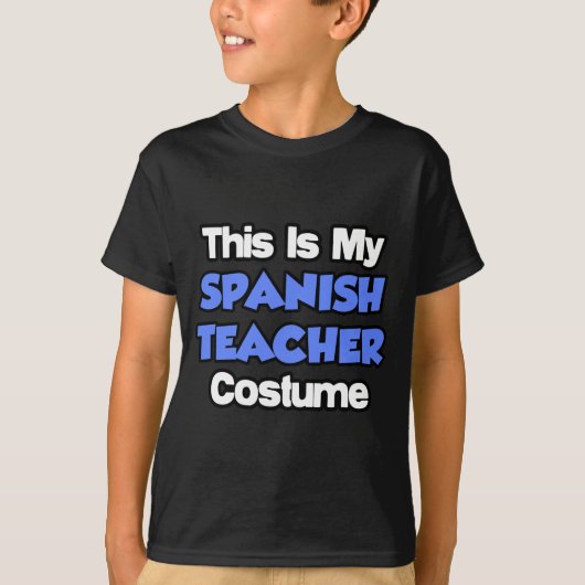 T-shirt C'Est Mon Costume De Professeur Espagnol (Devant)