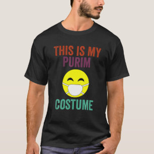 T-shirt C'Est Mon Costume De Purim Mignonne Masque Visage
