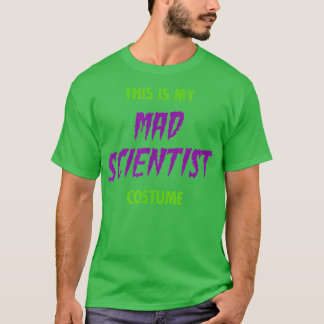 T-shirt C'est mon costume de savant fou effrayant hallowee