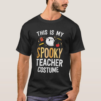 T-shirt C'est mon costume d'enseignant effrayant Kawaii Fa
