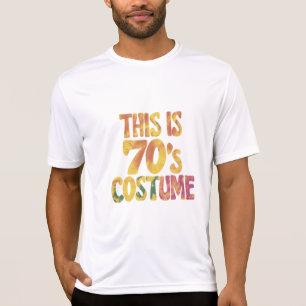 T-shirt C'est mon costume des années 70, cravate tie dye g
