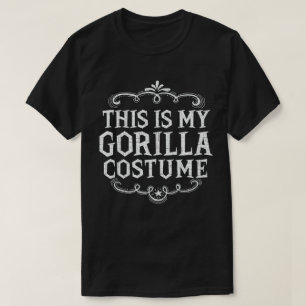 T-shirt C'Est Mon Costume D'Halloween Amusant De Gorilla