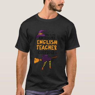 T-shirt C'est mon costume d'Halloween de professeur d'angl
