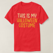 T-shirt C'Est Mon Costume D'Halloween Funny Lazy Easy Men  (Design devant)
