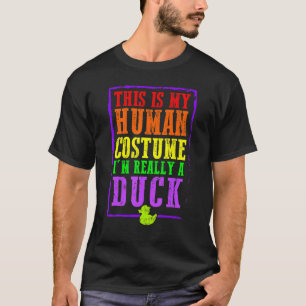 T-shirt C'est Mon Costume D'humain Je Suis Réellement Un C