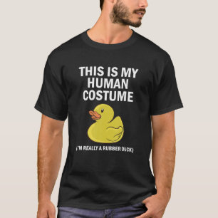 T-shirt C'est Mon Costume D'humain Je Suis Vraiment Un Can
