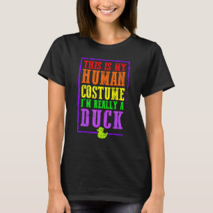 T-shirt C'est Mon Costume D'humain Je Suis Vraiment Un Can