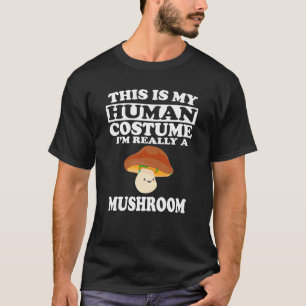 T-shirt C'est Mon Costume D'humain Je Suis Vraiment Un Cha