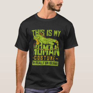 T-shirt C'est Mon Costume D'humain Je Suis Vraiment Un Igu