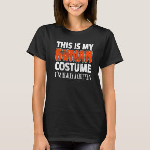 T-SHIRT C'EST MON COSTUME D'HUMAIN JE SUIS VRAIMENT UN POU