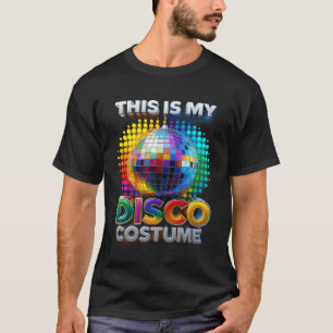 T-shirt C'Est Mon Costume Disco Rainbow Mirror Ball Party