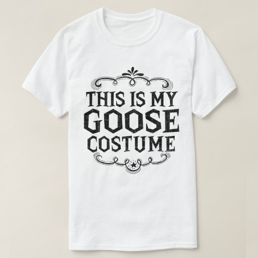 T-shirt C'Est Mon Costume D'Oie Drôle Halloween Lazy (Design devant)