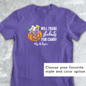 T-shirt C'est mon costume enseignant effrayant Personnalis