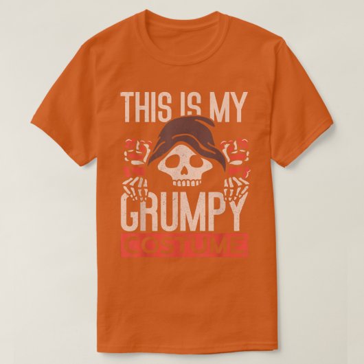 T-shirt C'Est Mon Costume Grumpy Halloween Vêtement Drôle (Design devant)