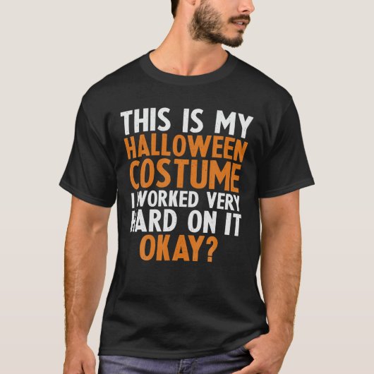 T-shirt C'Est Mon Costume Halloween Retro Vintage (Devant)
