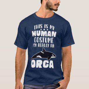 T-shirt C'Est Mon Costume Humain Ix27M Vraiment Un Orca