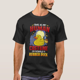T-shirt C'Est Mon Costume Humain Je Suis En Fait Un Canard