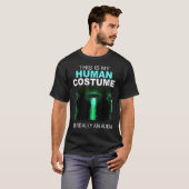 T-shirt C'est mon costume humain Je suis vraiment un Alien (Devant entier)
