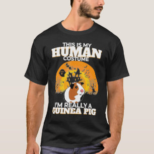 T-shirt C'est mon costume humain Je suis vraiment un cocho