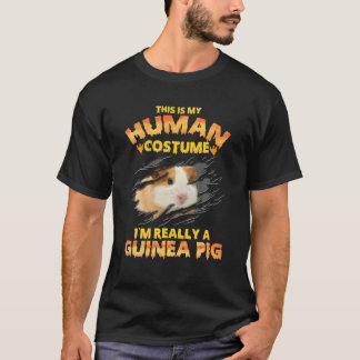 T-shirt C'Est Mon Costume Humain Je Suis Vraiment Un Cocho